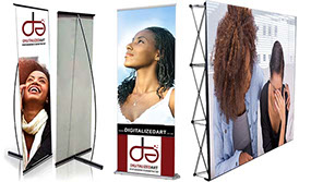 Digitalized Art L Banners, Pull up or Roll up Banner and Wall Banner